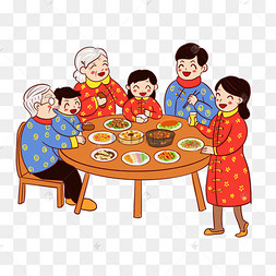 全家福卡通图片-全家福卡通图片素材免费下载-千库网