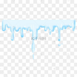 融化冰雪素材