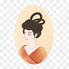 唐朝侍女摆件