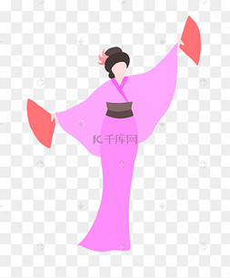 卡通日本舞姬女人