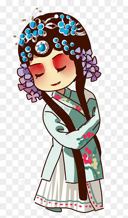 中国风京剧旦角京剧女