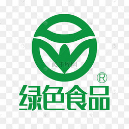 绿色食品矢量标志