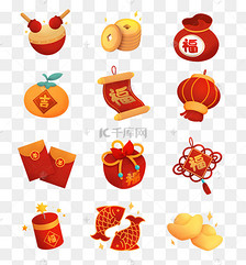 过年春节新年图标