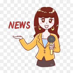 新闻联播卡通图图片-新闻联播卡通图图片素材免费下载-千库网