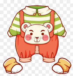 可爱卡通衣服图片-可爱卡通衣服图片素材免费下载-千库网