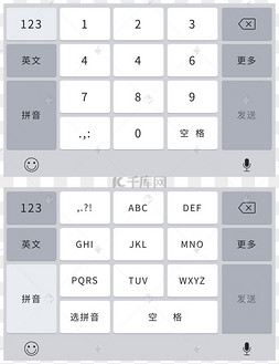 手机输入法九宫格键盘页面