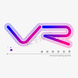 VR标识创意字形设计