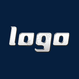 班服logo免抠艺术字图片_银色金属大气LOGO字体设计psd