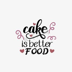 svg蛋糕是更好的食物英文短语