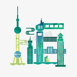 摩登上海免抠艺术字图片_上海城市创意字体设计