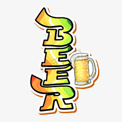 BEER 手绘字体