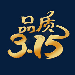 品质315金色渐变艺术字