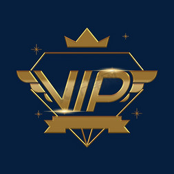 vip置顶按钮免抠艺术字图片_vip金色立体艺术字