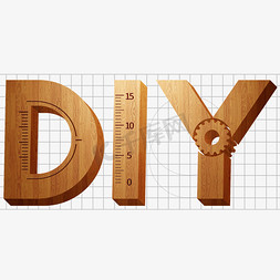 桌面制作免抠艺术字图片_DIY原创学生手工制作木头字齿轮造物节