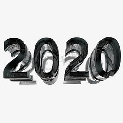 海报大标题免抠艺术字图片_2020黑色立体金属风格海报类标题类工业风沉重PNG素材
