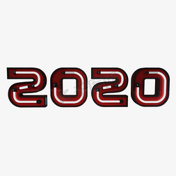 2020红色C4D字
