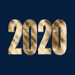 2020新年鼠年金属立体字体