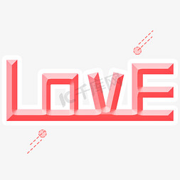 LOVE 字母创意设计矢量图