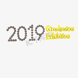 2019GraduationExhibition原创艺术字