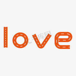 LOVE创意矢量字体