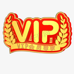 VIP金色电商文案c4d艺术字