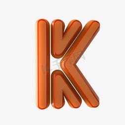 3D创意英文字母玉石效果K