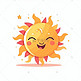 卡通太阳小图标手绘