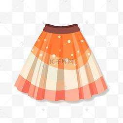 波点的裙子图片_服饰裙子夏天短裙半身裙手绘