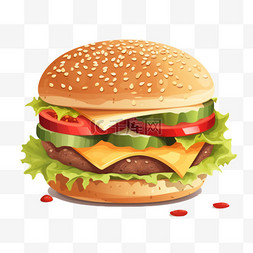 食物分类icon图片_美食食物汉堡
