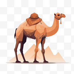 卡通手绘骆驼动物