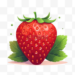 水果卡通手绘草莓图片_手绘卡通水果草莓