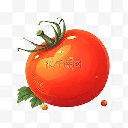 手绘香水柠檬图片_手绘卡通蔬菜番茄西红柿