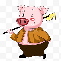 粉色小猪图片_卡通小猪猪卡通动物可爱动物猪八