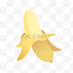 手绘黄色香蕉图片_手绘黄色香蕉水果卡通