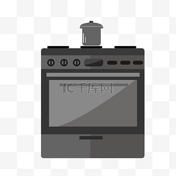 锅炉图片_黑灰色厨具电磁炉