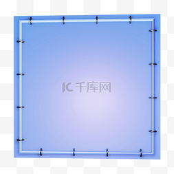 展板图片_立体线框灯效展板