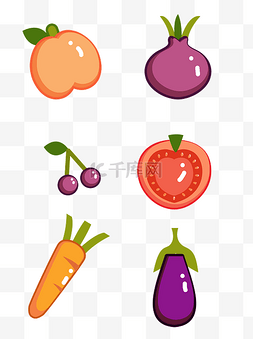 蔬菜水果设计图片_植物食物蔬菜水果元素设计