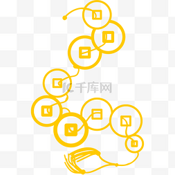 苏宁logo矢量图片_手绘线条线性图形矢量铜钱币