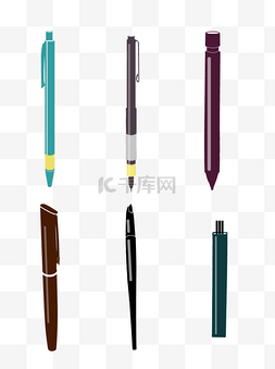 中性笔自动笔钢笔考试工具集合