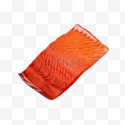 细嫩顺滑图片_手绘红色的海鲜鱼