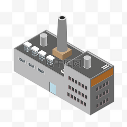 工作空间图片_2.5D风格工厂厂房元素