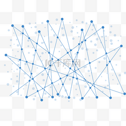 点线抽象图片_蓝色点线线条元素