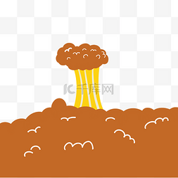 军事图片_手绘蘑菇云