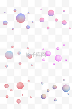 彩色悬浮图片_C4D电商装饰小球合集