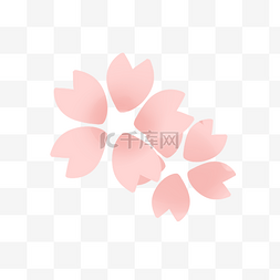 樱花花瓣图片_创意矢量清新花瓣花朵樱花素材