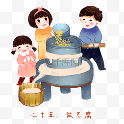 豆腐碗筷图片_一家子过年的习俗，腊月二十五做