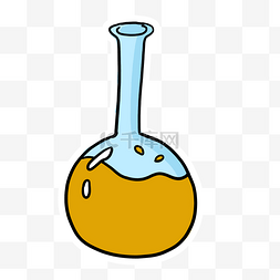 化学紧致图片_玻璃烧杯卡通插画
