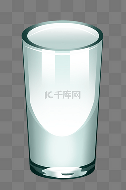透明玻璃杯透明图片_透明牛奶杯水杯插画