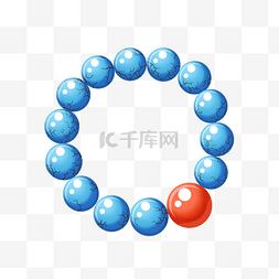 手镯图片_蓝色裂纹宝石手串