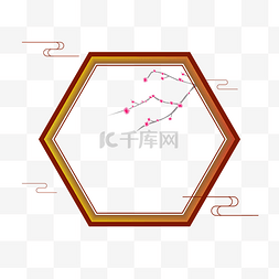 六图片_中国古风唯美六角边框